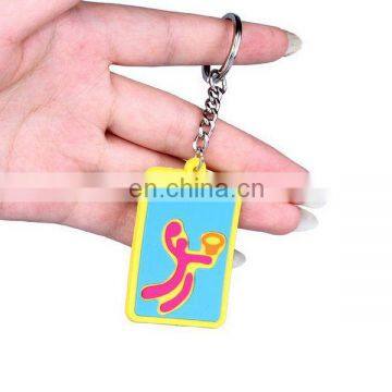 Cute Nice Promotional Car Shape Silicone Keyring With Logo Keychains photo-5
