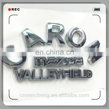 Car Logo With Names,Custom 3D Car Emblem,ABS Chrome Car LOGO