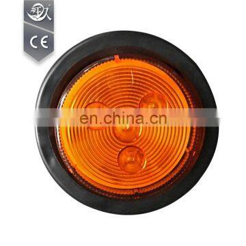 Small Orange Round Trailer Light 12V LED