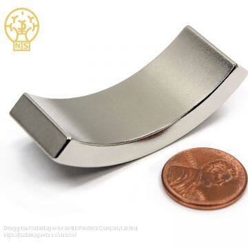 China Factory neodymium magnet arc wedge