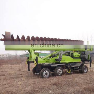 large digging machine long spiral hydraulic rotary pile drill rigs