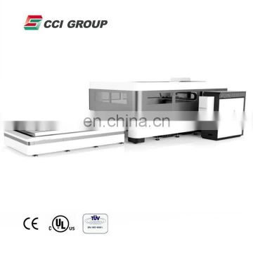 goog price Metal sheet 1000w ipg fiber laser+500w 1500mmx3000mm fiber laser cutting machine from Jinan shandong