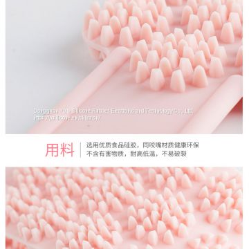 Silicone Bath Body Brush Exfoliating Back Brush towel Deep Clean Your Skin Two Sided