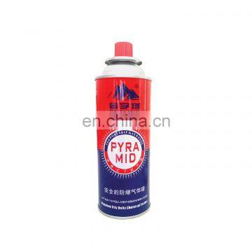 Butane gas canister 220g and tinplate BBQ butane gas cartridge