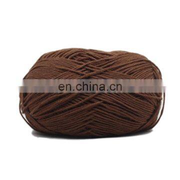 Amazon Customized 50g 8ply 100% Milk Cotton Baby Knitting Yarn photo-5