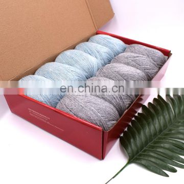 OEM high quality soft 3ply 50g angora rabbit wool for hand knitting