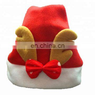 2018 New Products Non Woven Fabric Plush Christmas Santa Hats for Kids photo-3