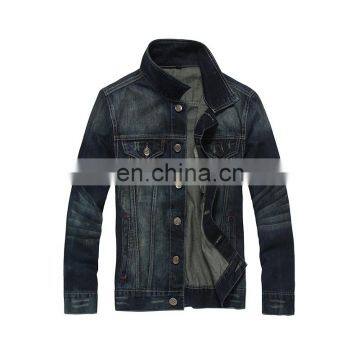 DiZNEW Men's Basic Varsity Jeans Denim Jacket photo-5