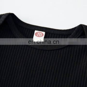 Baby Girl Fall Winter Ribbed Fall Clothes Set Ruffle Romper + Leopard Flared Pants Trousers +Headband Outfits Clothes photo-3