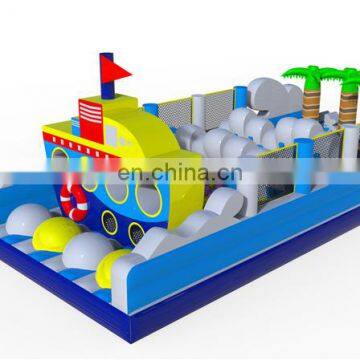 2020 Outdoor Ocean Theme Giant Inflatable Course With Ocean Ball Pool for Kids photo-6
