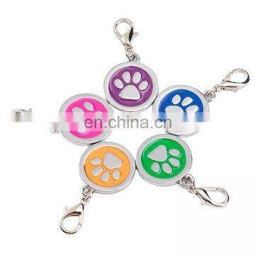 Excellent quality explosion footprint cheap dog collar tags for pets