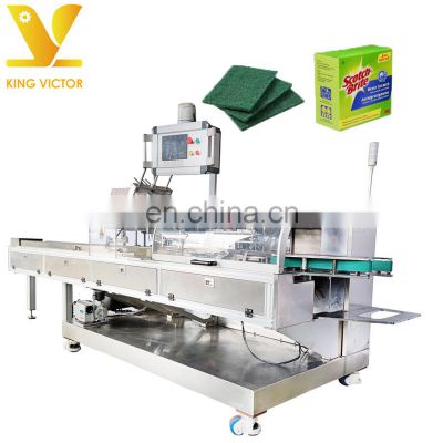 KV Automatic Scotch Brite/Scouring pads/ Cleaning cloth/ Carton Box Packing packaging  machine