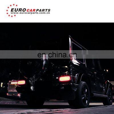 G Class W463 Rear Lights With Black Flow Running LED Fit for G350 G400 G500 G55 G63 G65 G800 G700 G900 Taillights