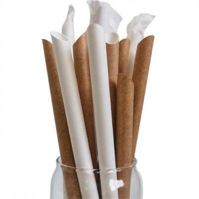 Thickened Disposable Hot Drink Paper Straws photo-2