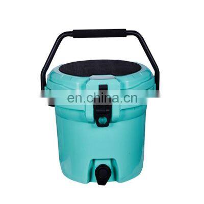 2.5Gallon new style portable camping round plastic insulated cooler jug bucket