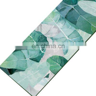 Eco-friendly and Durable Customized Logo Printing Tpe Thick Suede Fitness Foldable Travel Yoga Mat Pilates Mat photo-5