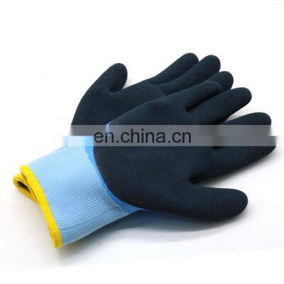 Orange Nylon Labor Protection Foam Latex Coated Construction Gardening Safety Working Hand Gloves Gants Enduits de Latex photo-4