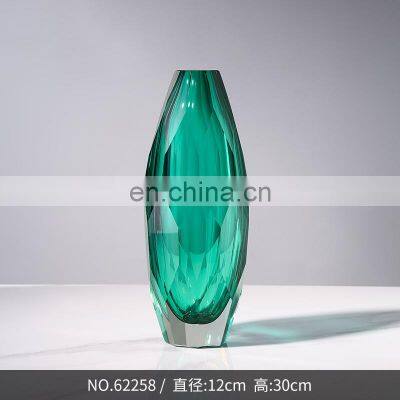 Brick And Stone Cut Surface Creative Art Blue Green Dry Vase Table Decoration Table Decoration photo-3