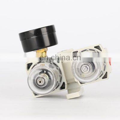Different Pressure Drain Double Strand Aluminum Alloy Material High Precision Filtration Air Pneumatic Unit