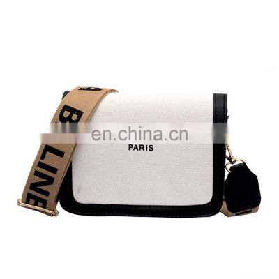 2021 Fashion Niche Design Small Square Bags Summer Letter Wide Strap Shoulder Messenger Bags Women Purse And Handbags Louis Bags photo-5