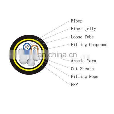 16 Years Fiber Optic Cable Factories Fibra Optica Adss 800 Span With 8 Core Adss Fiber
