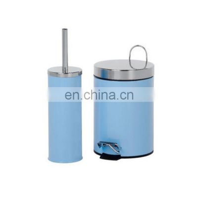 Bathroom Set Pedal bin Trash can Toilet Brush and Holder for home