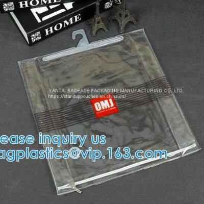 VINYL HANGER HOOK BAGS, UNDERWEAR PACKING, HANGER HOOK PLASTIC BAGS, HANGER ZIPPER BAGS, HANGER SLIDER BAGS BAGPLASTICS photo-2