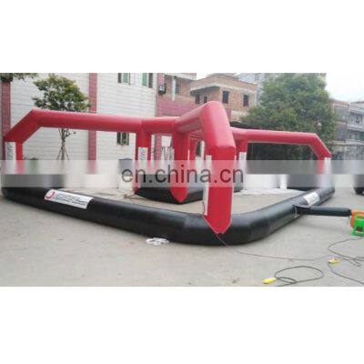 Factory price inflatable go kart race track outdoor inflatable track race for bumper car