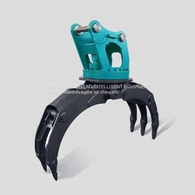 Excavator hydraulic log rock grapple hydraulic excavator log stone grab