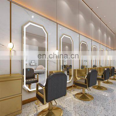 Hair salon station mirror coiffeur miroir mural full body long mirror hair salon mirrors