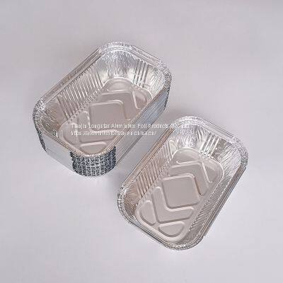 650ml Disposable Rectangle Deep Aluminum Foil Tray photo-5