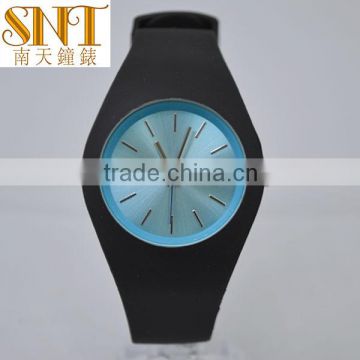 hot product gift promotion silicone watch sunray dial colorful simple style