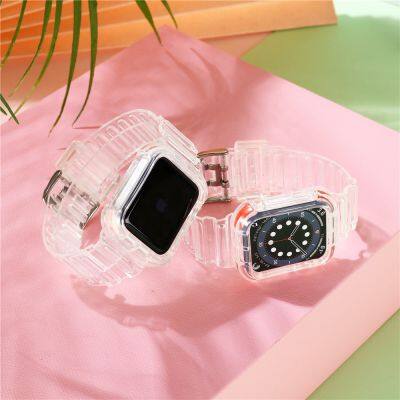 Transparent Tpu Resin Smart Watch Strap for Apple for IWatch Band 44 38 40 mm for Apple Clear Silicone Rubber Smart Watch Strap photo-4