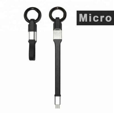 Smallest Fast Charging Cable 3 in 1 Usb Cable Charger Keychain for IPhone photo-4