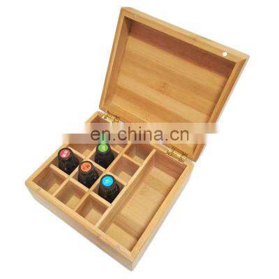 Multifunction Household Bamboo Essential Oil Storage Box Pantry Organizer Kitchen & Tabletop Home Storage & Organization