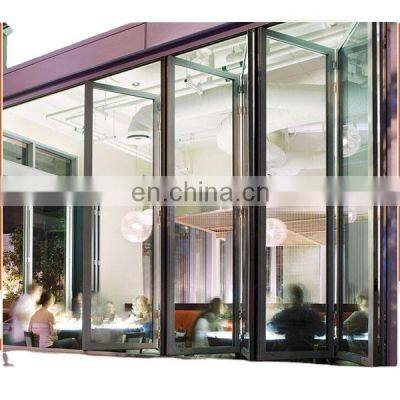 YY Standard Bi-folding Door With Double Glazed for Hotel or Apartment Use
