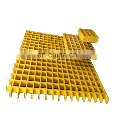 High Quality Low Price High Strength 50*50mm FRP GRP Grille Panel Anti Slip Molded Fiberglass Grating