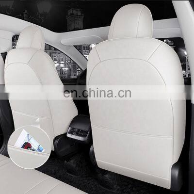 2021 Luxury Car Seat Cover for Tesla Model Y Car Leather Seats Cover Customized Car Accessories for Model Y photo-5