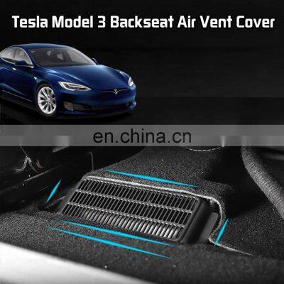 Backseat Air Outlet Vent Cover Anti-Blocking for Tesla Model 3/Y Rear Seat Air Condition Interior Accessories(2 Pack) photo-2