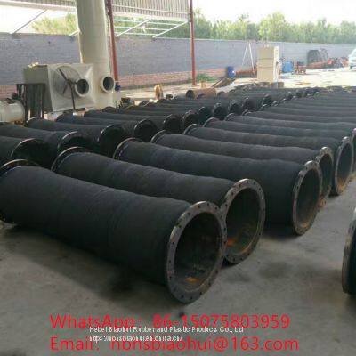 Rubber pipe for suction and discharge of mud and sand on dredger