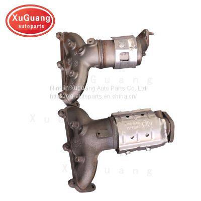 Good quality front three way catalytic converter for Hyundai New Santafe 2.7