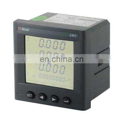 2-31st Harmonic AMC96L-E4/HKC THDI Panel Mounting Energy Meter Dot Matrix LCD Display be Able to Switch 240v AC Normally Open photo-2