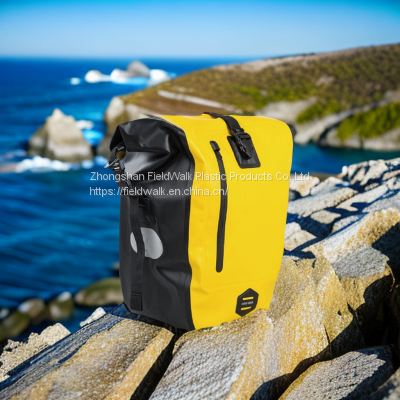 500D PVC Waterproof Bike Cycling Side Bag Bicycle Pannier Bag photo-4