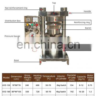 Hydraulic Oil Coconut Oil Edible Oil Pressing Machine Cold & Hot Pressing Machine photo-3