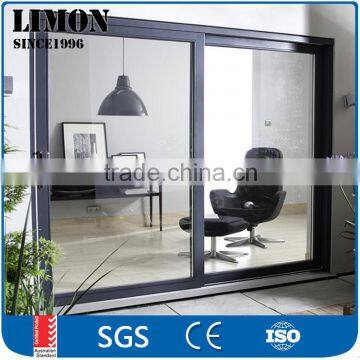 New design aluminium sliding glass door for living room with AS2047