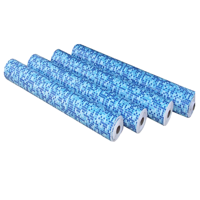 Heavy duty PVC polyester mosaic tarpaulin for swimming pool liners