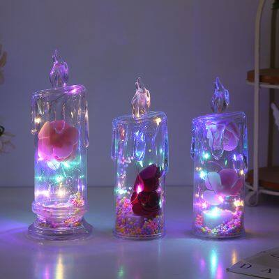 LED Electronic Candle Light Valentine's Day Creative Atmosphere Candle Light Night Light