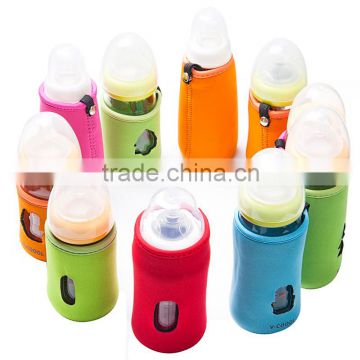 custom high quality big glass milk bottle