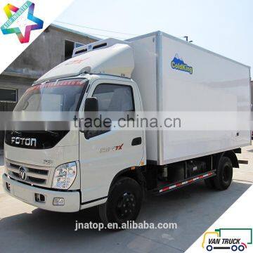 Foton Ollin 4.3m Refrigerated Truck Body With Stainless Steel Meat Hanging Hook Meat Hook Reefer Truck