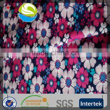 2015 hot sale printed 40sx40s+40d cotton stretch poplin fabric